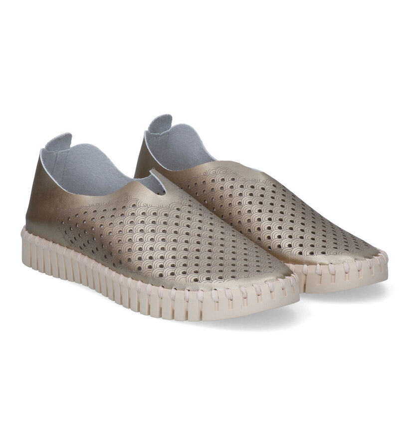 Ilse Jacobsen Tulip Chaussures slip-on en Or pour femmes (304661) - pour semelles orthopédiques