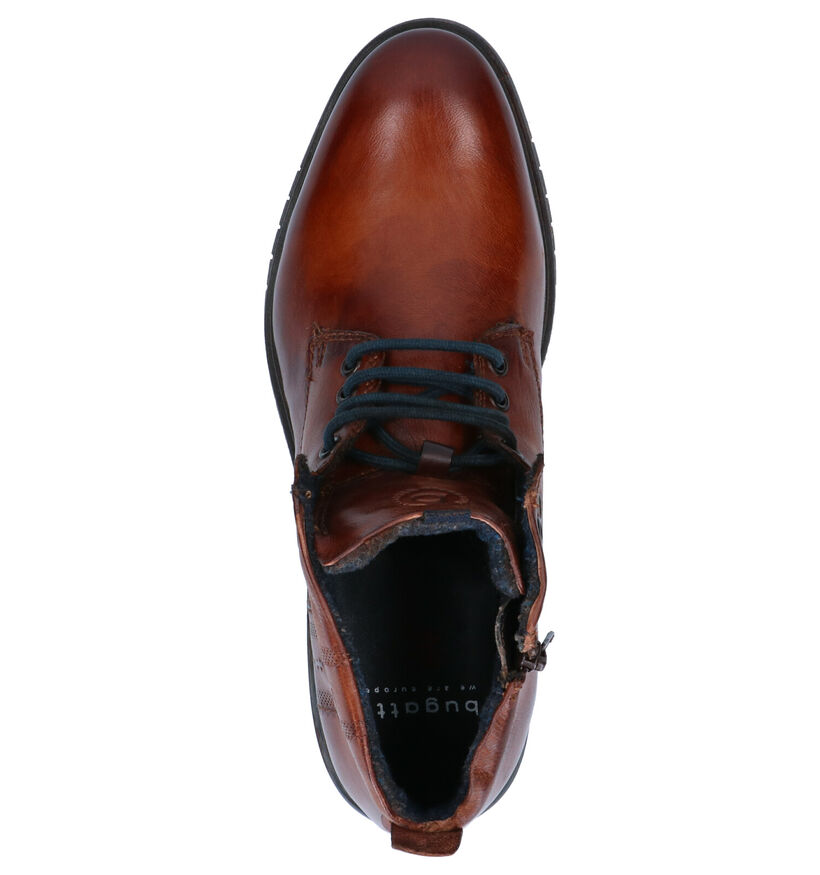 Bugatti Bottines en Cognac en cuir (255352)