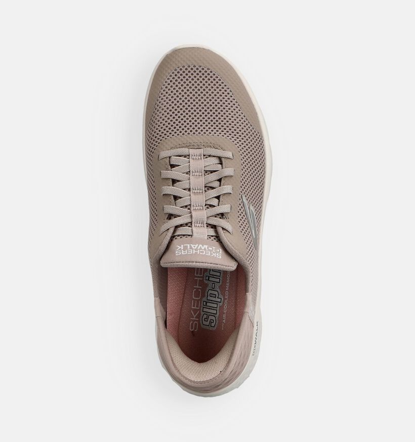 Skechers Go Walk Flex Grand Entry Taupe Slip-ons voor dames (375603)