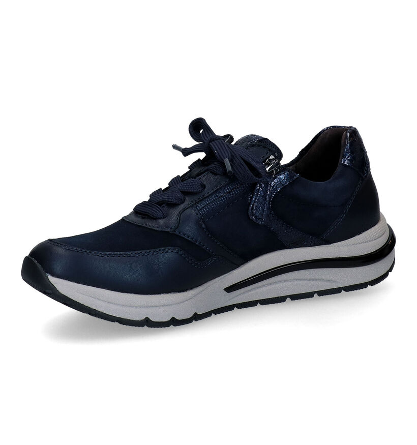 Gabor OptiFit Blauwe Veterschoenen voor dames (297422) - geschikt voor steunzolen