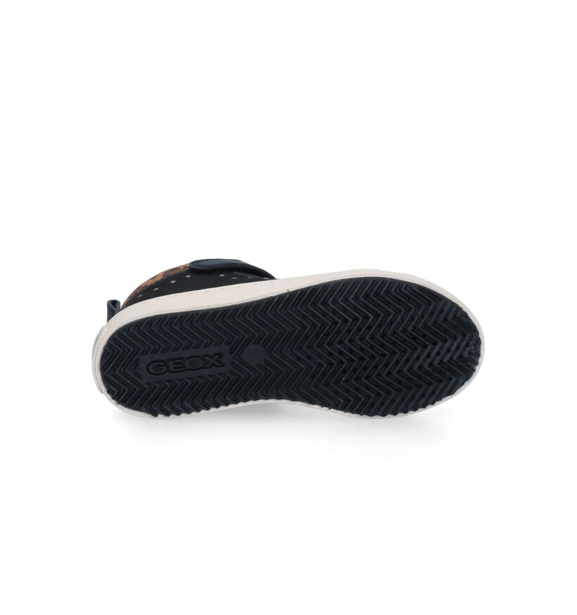 Geox Kalispera Baskets Hautes en Taupe pour filles (312541) - pour semelles orthopédiques