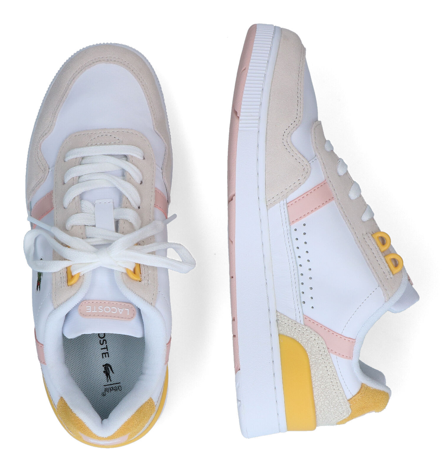 Lacoste sneakers dames 2025 wit