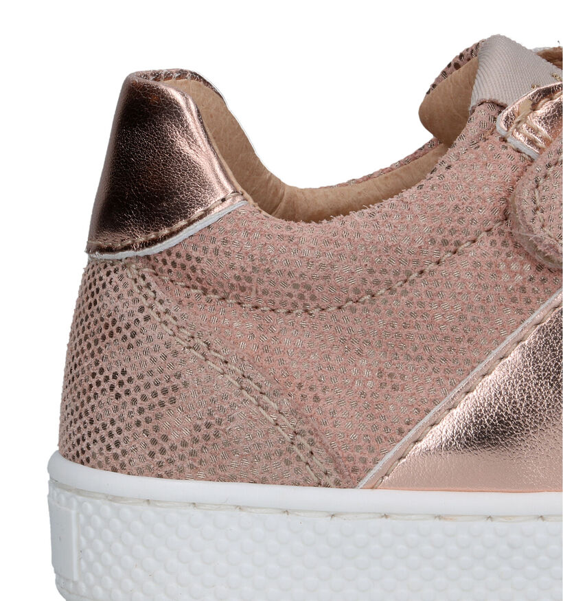 Lunella Goud Roze Velcroschoenen voor meisjes (320177) - geschikt voor steunzolen