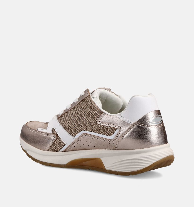 Gabor Rollingsoft Gouden Rits-Veterschoenen voor dames (368388) - geschikt voor steunzolen
