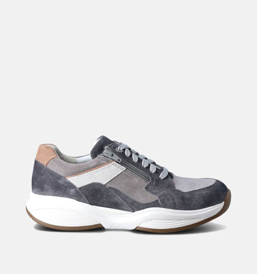 Xsensible Grijze Veterschoenen voor heren (365918) - geschikt voor steunzolen