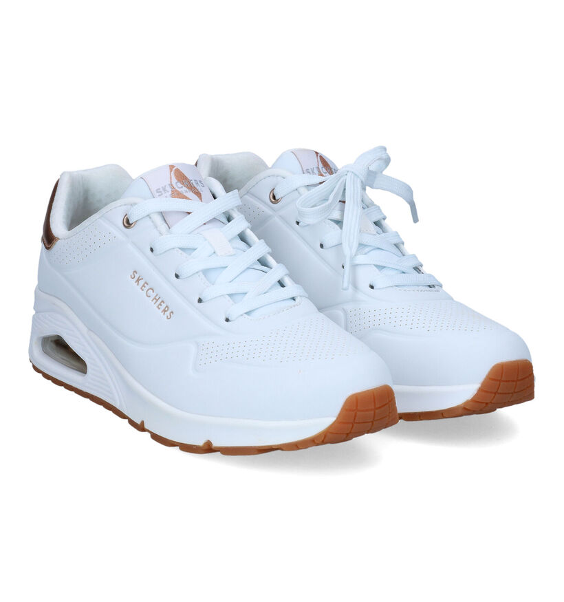 Skechers Uno Golden Air Baskets en Noir/Or pour femmes (359714) - pour semelles orthop&eacute;diques
