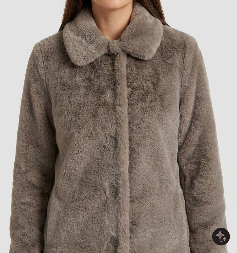 Barbara Lebek Manteau court en Taupe pour femmes (380692)