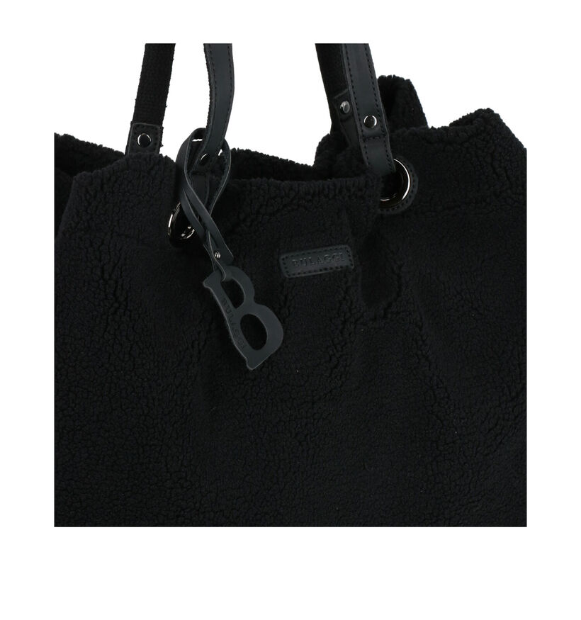 Bulaggi Teddy Zwarte Shopper Tas in faux fur (299973)