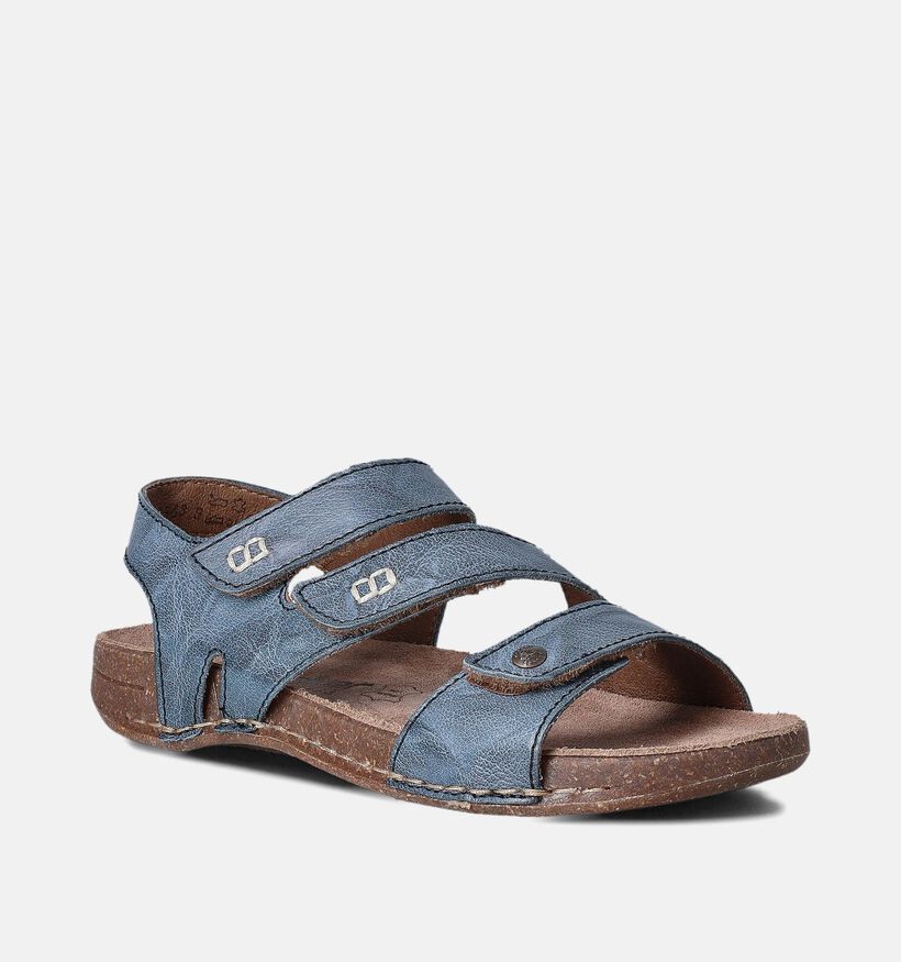 Rieker Sandales plates en Bleu pour femmes (354982)
