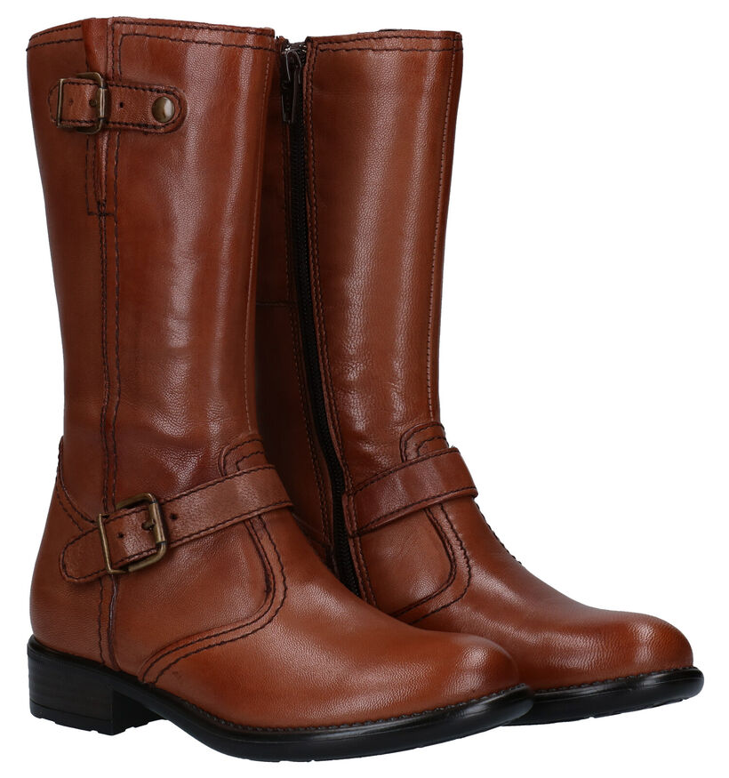 Loli Laly Bottes hautes en Cognac en cuir (278792)