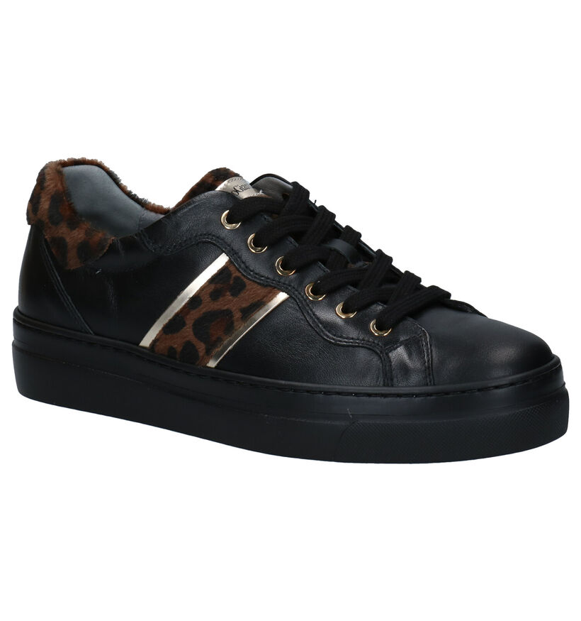 NeroGiardini Zwarte Veterschoenen voor dames (278971) - geschikt voor steunzolen