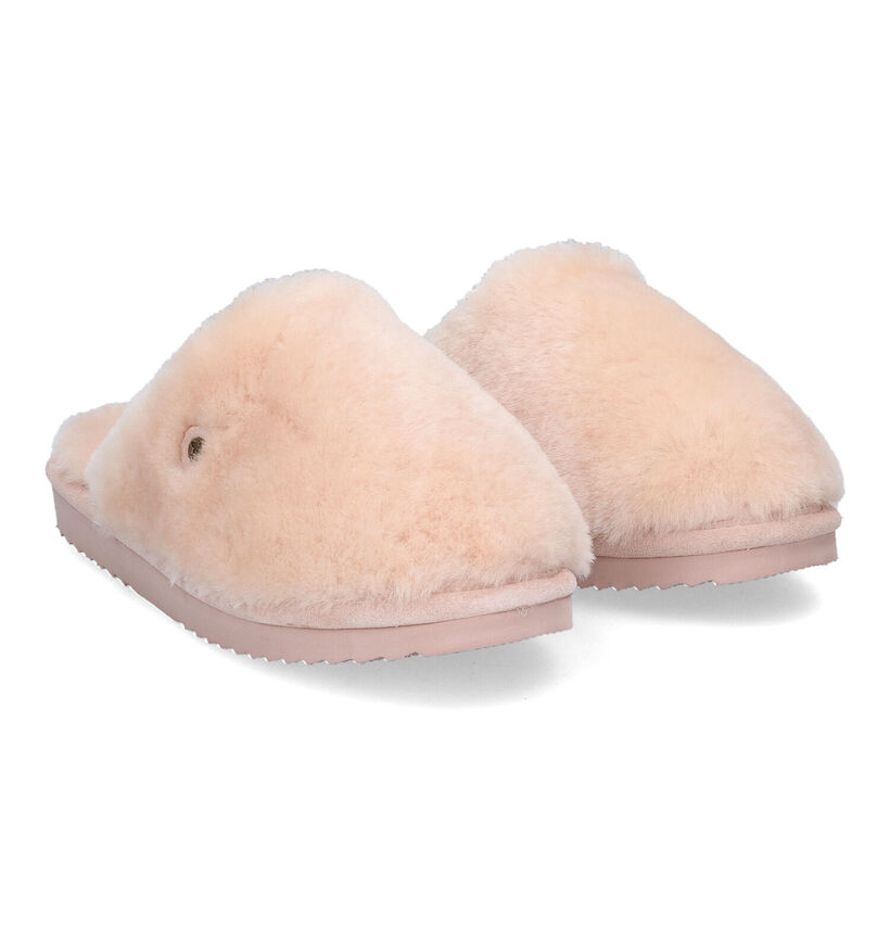 Warmbat Mungo Pantoufles en Ecru pour femmes (314442)