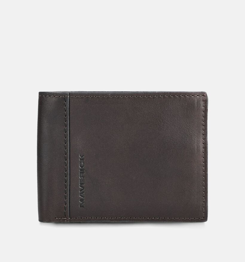 Maverick Portefeuille en Marron fonc&eacute; pour hommes (374860)
