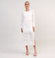 Pieces Sonnie Lace Witte Midirok voor dames (352454)