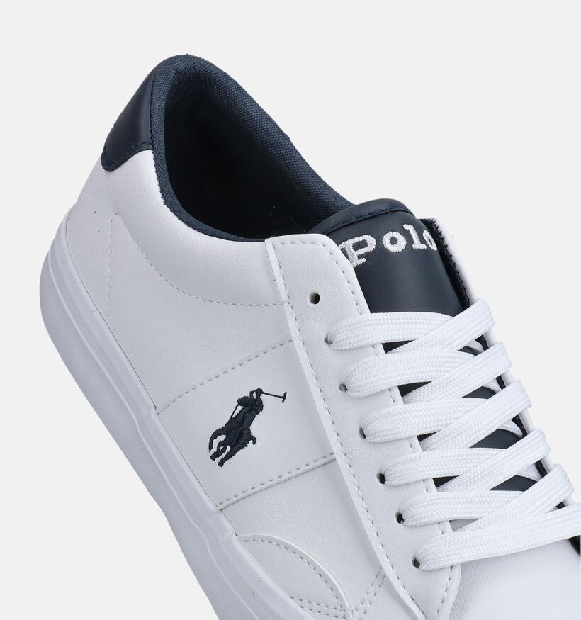Polo Ralph Lauren Ryley Witte/Donkerblauwe Sneakers voor jongens, meisjes (368899)