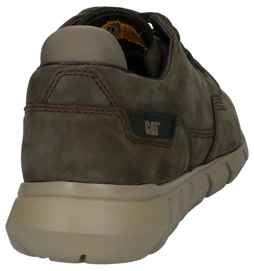 Kaki Casual Veterschoenen Caterpillar Camberwell in nubuck (225472)