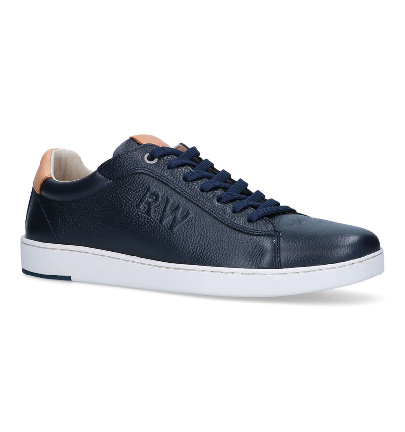 River Woods Leroy Chaussures à lacets en Bleu pour hommes (323055) - pour semelles orthopédiques