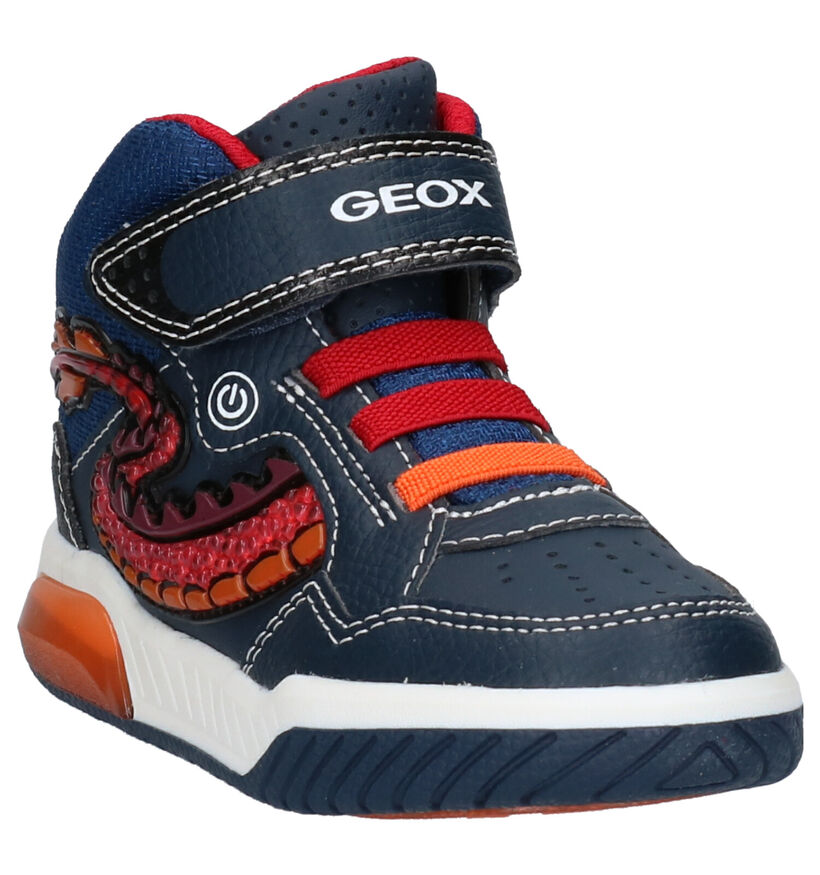 Geox Inek Baskets en Bleu en simili cuir (254511)