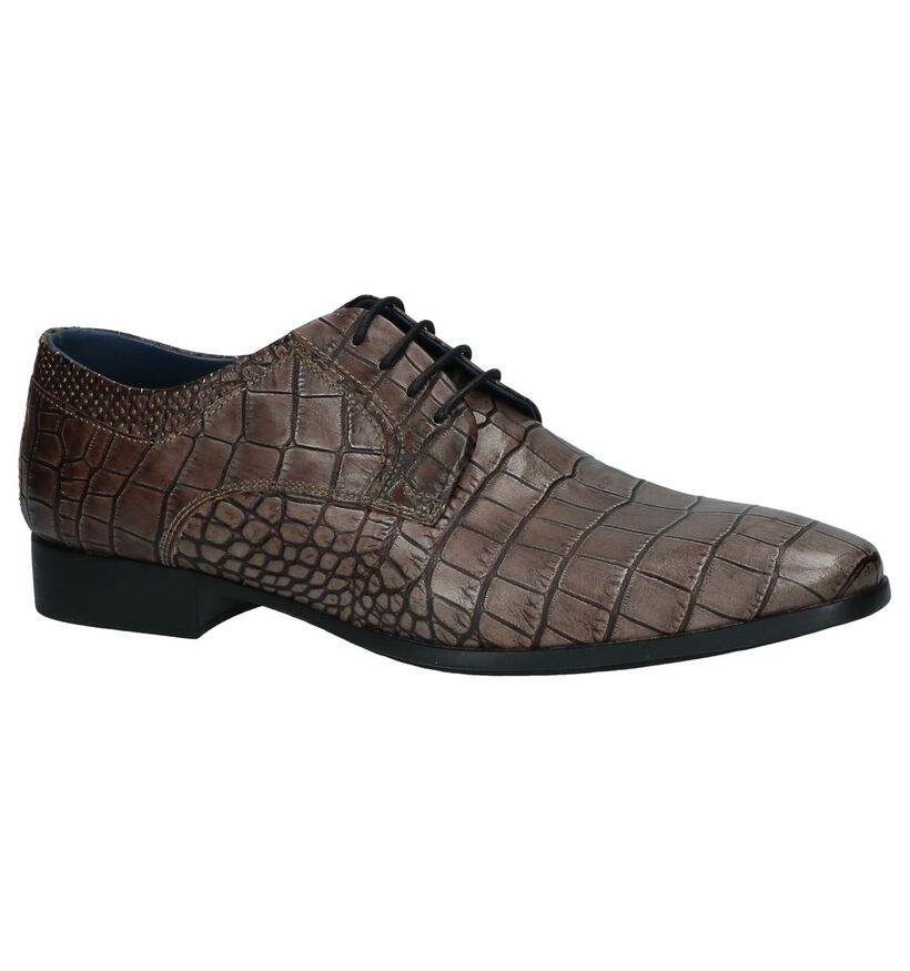 Ambiorix Chaussures habillées en Bleu foncé en cuir (220802)