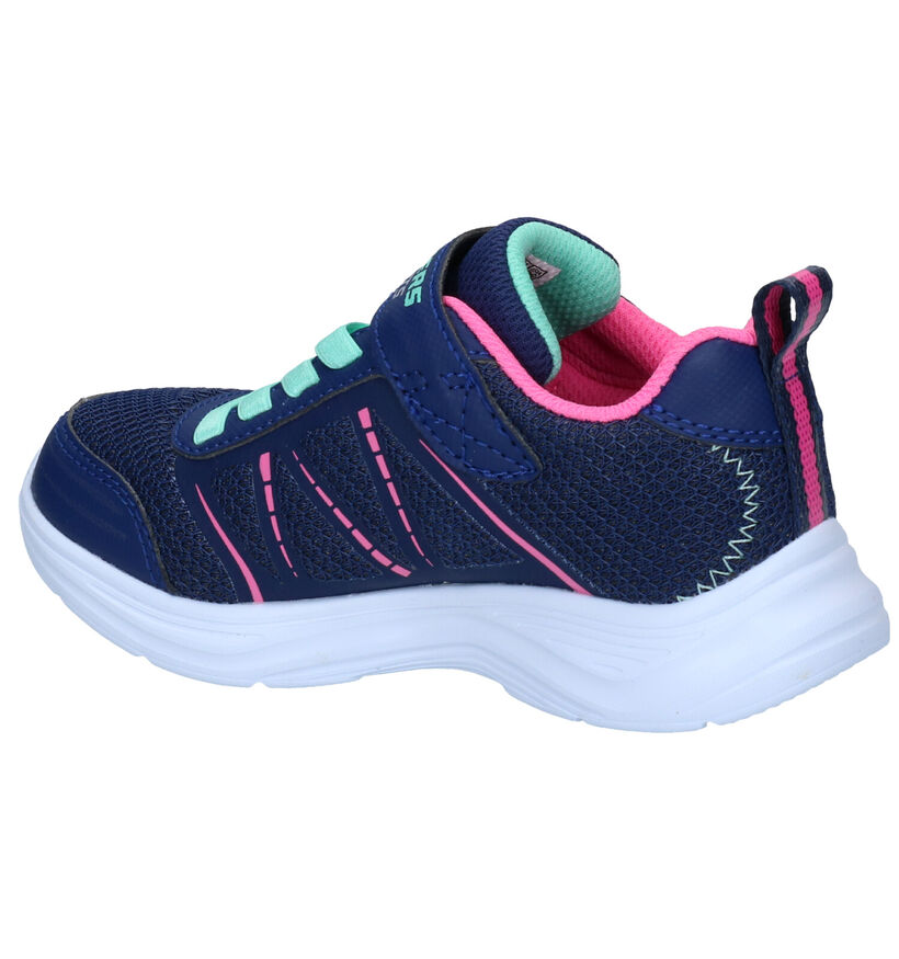 Skechers S Lights Blauwe Sneakers in kunstleer (277914)