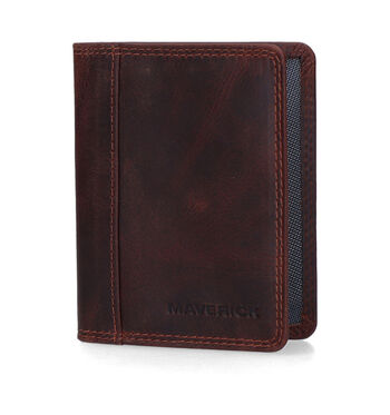 Porte-carte marron