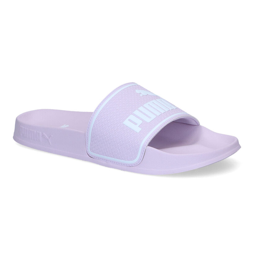 Puma Leadcat Paarse Badslippers voor dames (301375)