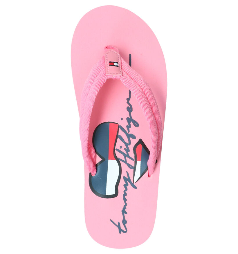 Tommy Hilfiger Roze Teenslippers in stof (266548)