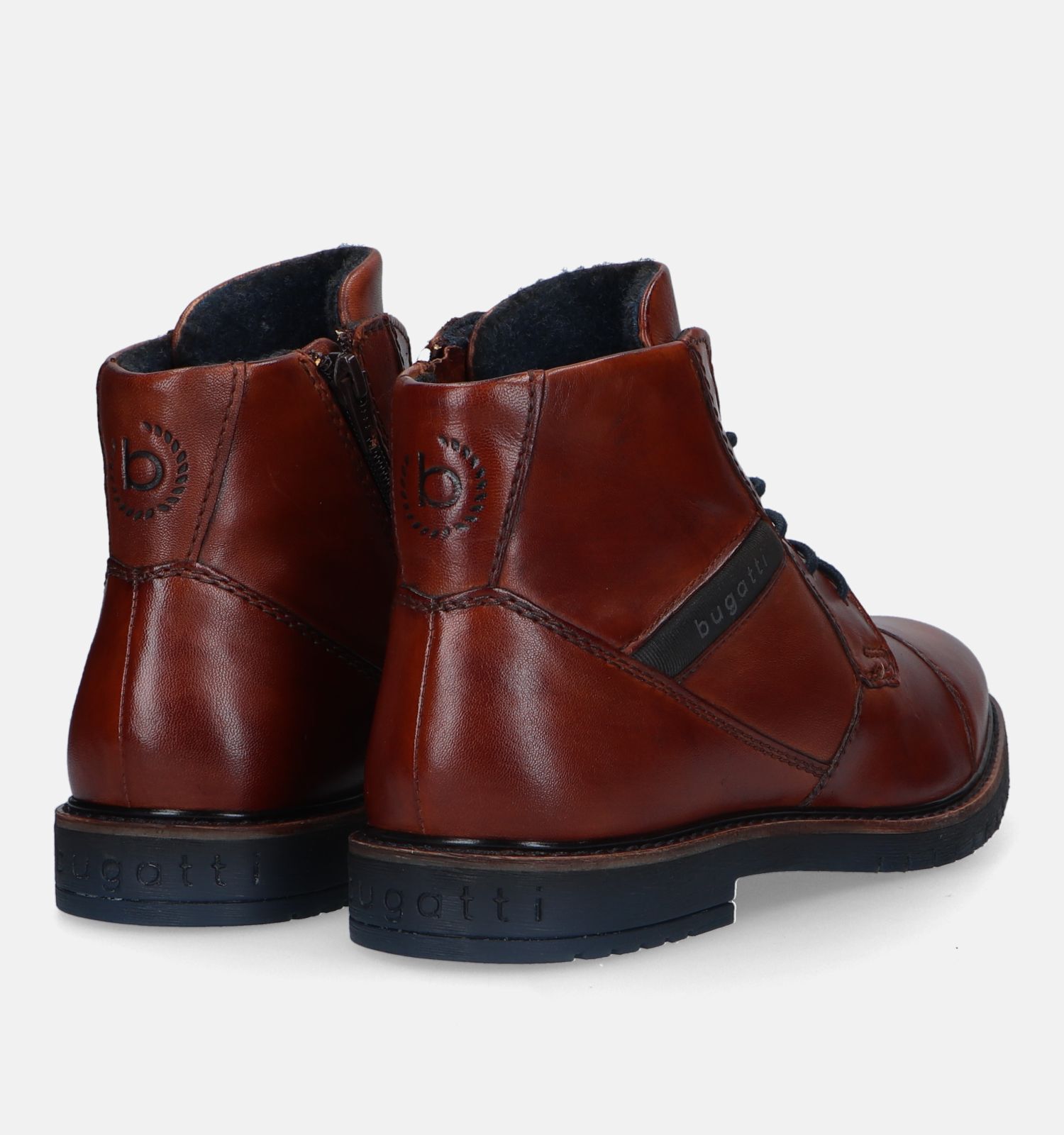Bugatti Caj Cognac Veterboots Heren Geklede schoenen Online op