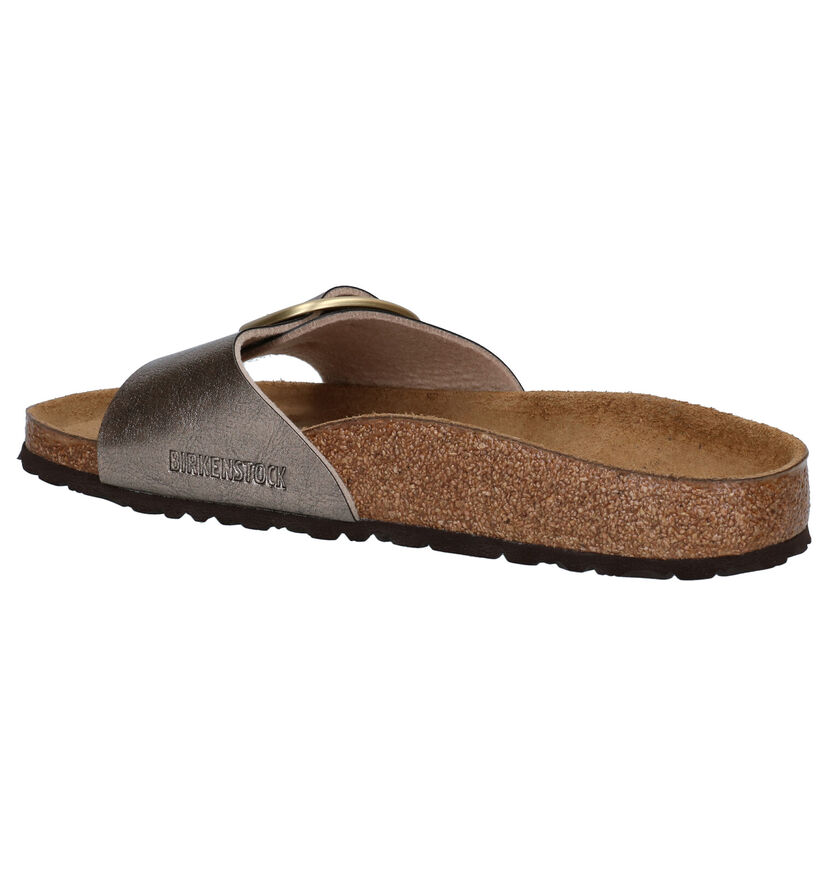 Birkenstock Madrid Rode Slippers in kunstleer (322644)