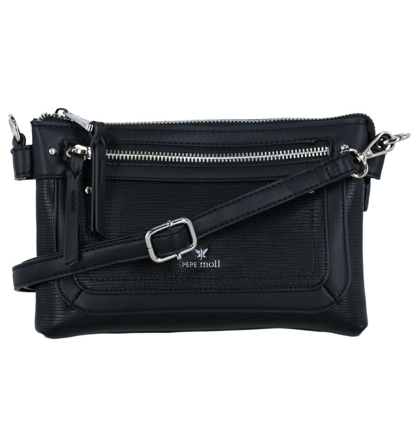 Pepe Moll Zwarte Crossbody Tas in kunstleer (283570)