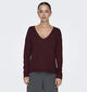 JDY Elanora Pull en Bordeaux pour femmes (359858)