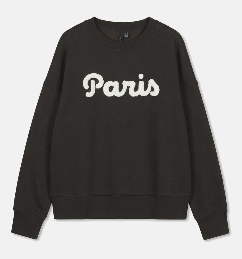 Vero Moda Curve Caisa Donkerbruine Paris Sweater voor dames (382209)