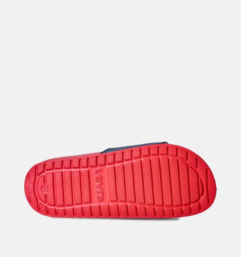 Levi's June Badslippers Rood-Blauw voor jongens (355559)