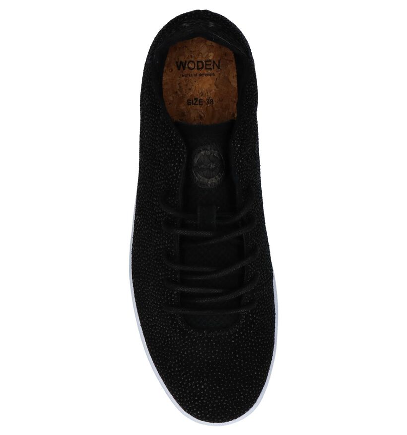 Woden Baskets basses en Noir en daim (225879)