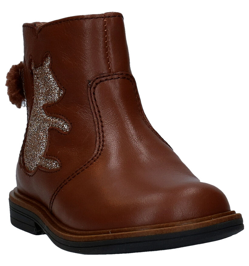 FR by Romagnoli Bottes pour bébé en Cognac en cuir (283053)