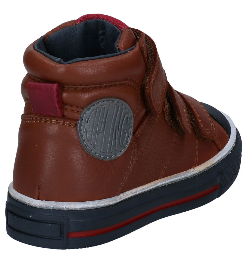 Kipling Cognac Velcroschoenen in leer (298629)