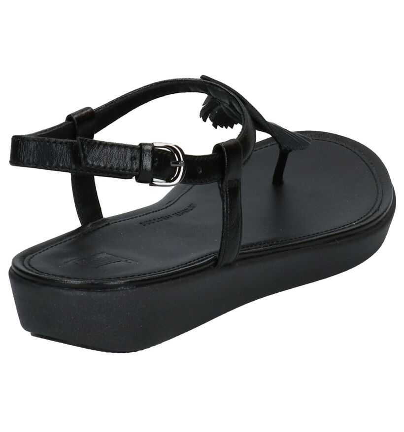 FitFlop Tia Feather Rose gold Sandalen in leer (286115)