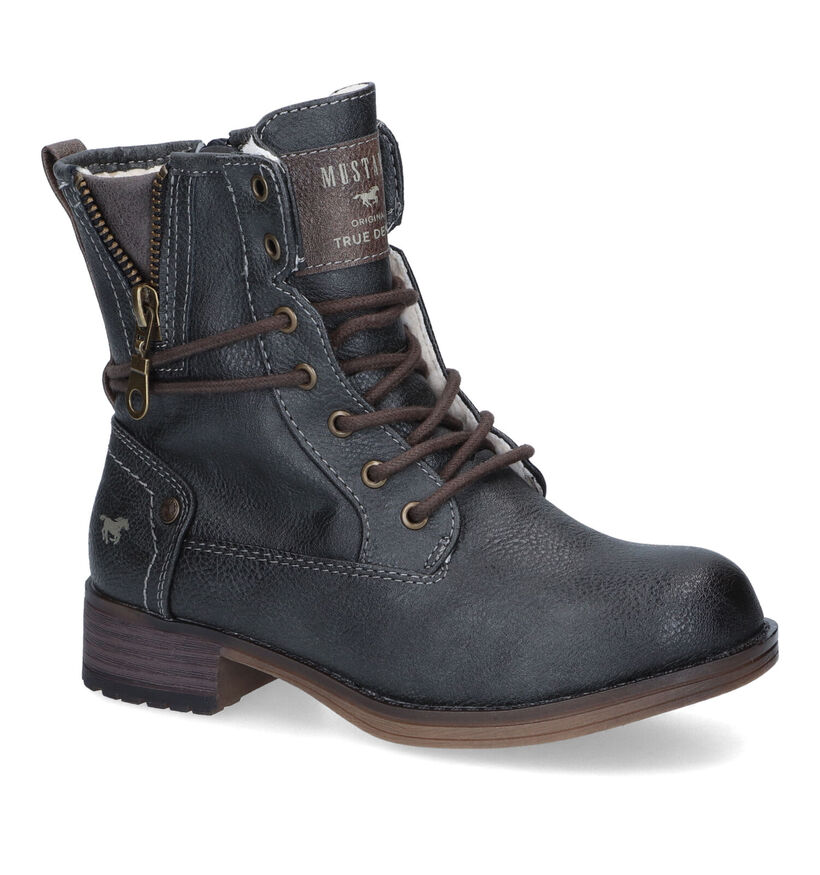 Mustang Bottines robustes en Gris pour filles (331714)