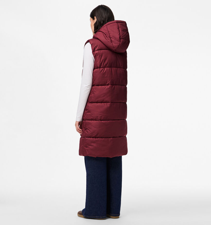 Pieces Pcbee Manteau long en Bordeaux pour femmes (361135)