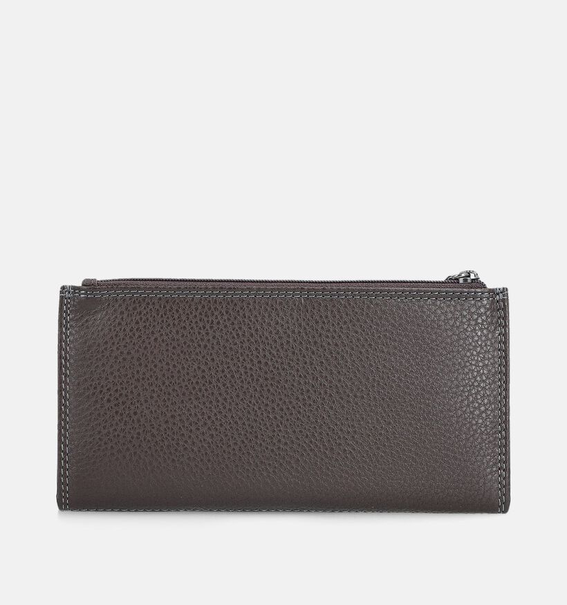 Label M Donkerbruine Portemonnaie voor dames (374194)