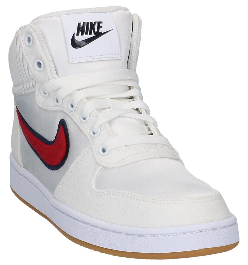 Witte Hoge Sneakers Nike Ebernon in stof (222186)