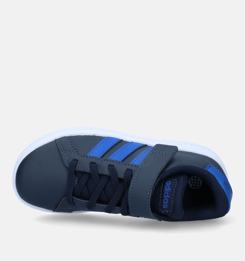 adidas Grand Court 2.0 EL Blauwe Sneakers voor jongens, meisjes (326877)