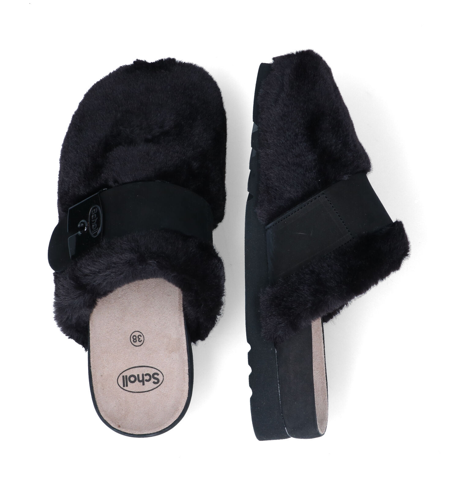 Scholl Alaska Pantoufles en Noir Femmes Pantoufles en ligne sur TORFS.BE