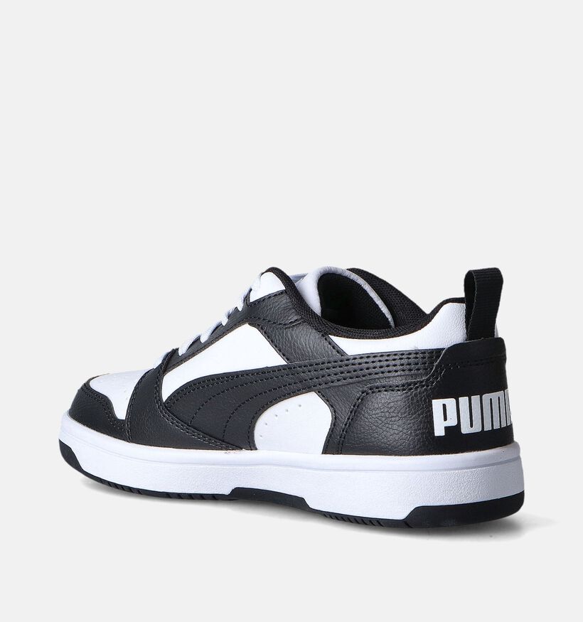 Puma Rebound v6 Lo Blauwe Sneakers voor meisjes, jongens (350376) - geschikt voor steunzolen