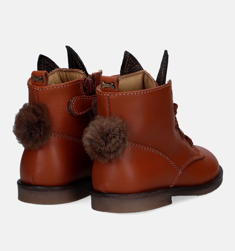 STONES and BONES Falp Cognac Bottines voor meisjes (329465) - geschikt voor steunzolen