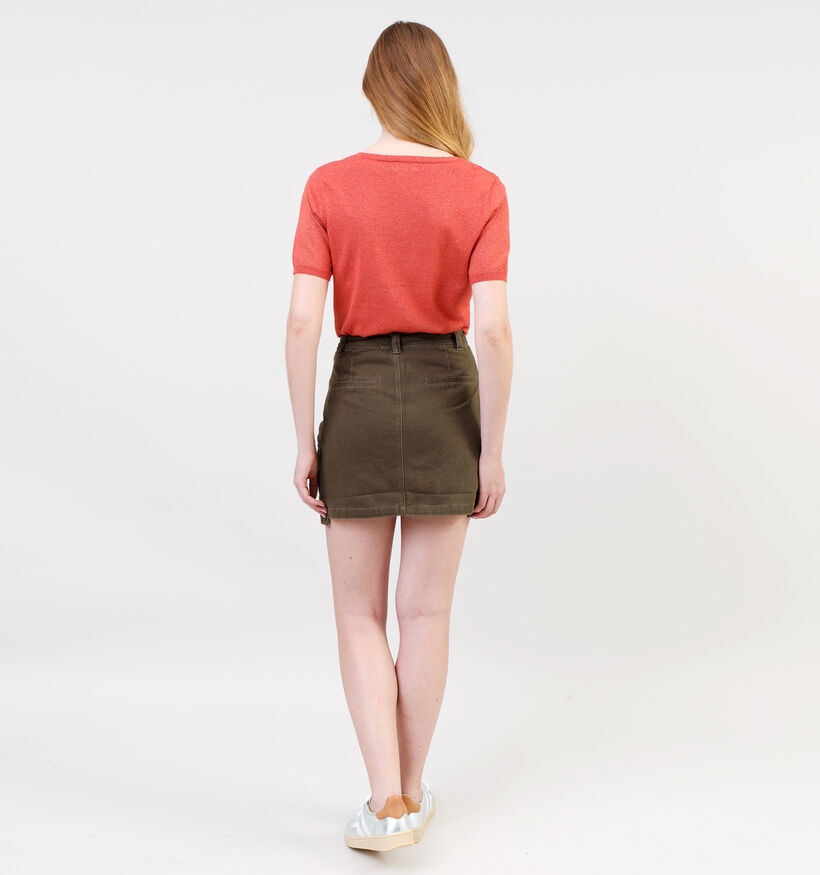 Orfeo Samy Mini jupe en Vert khaki pour femmes (340056)