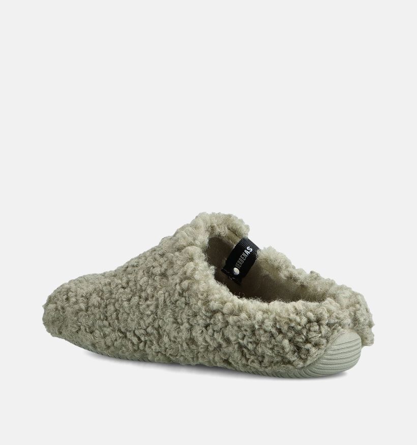 Verbenas York Curly Pantoufles en Vert pour femmes (376169)