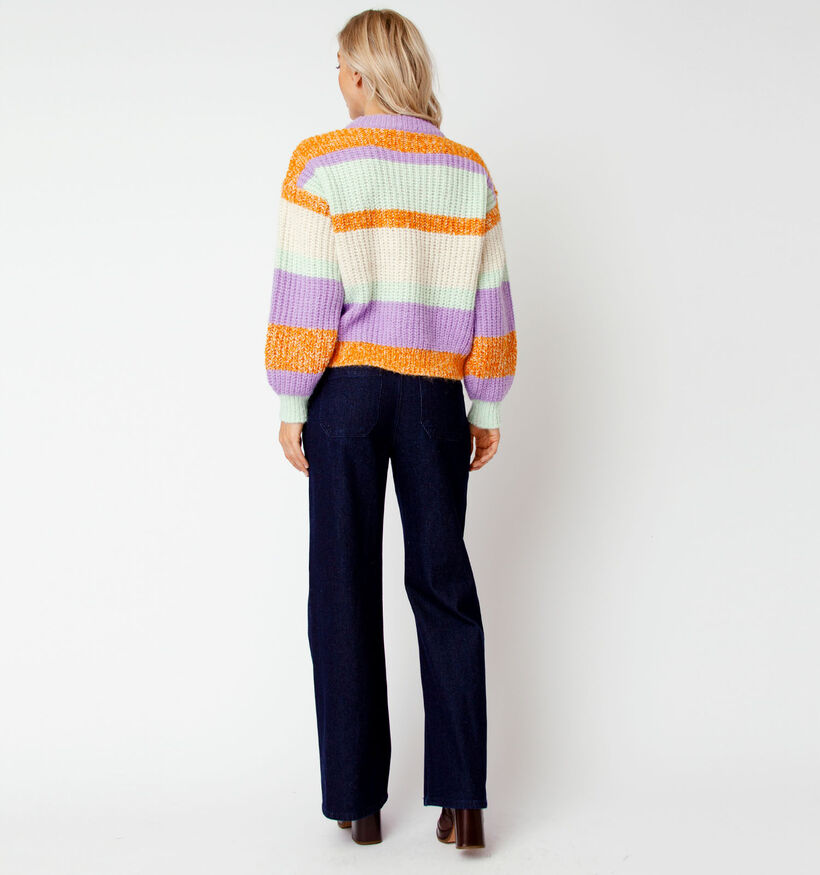 Vero Moda Wine Paars Gestreepte Trui (318383)