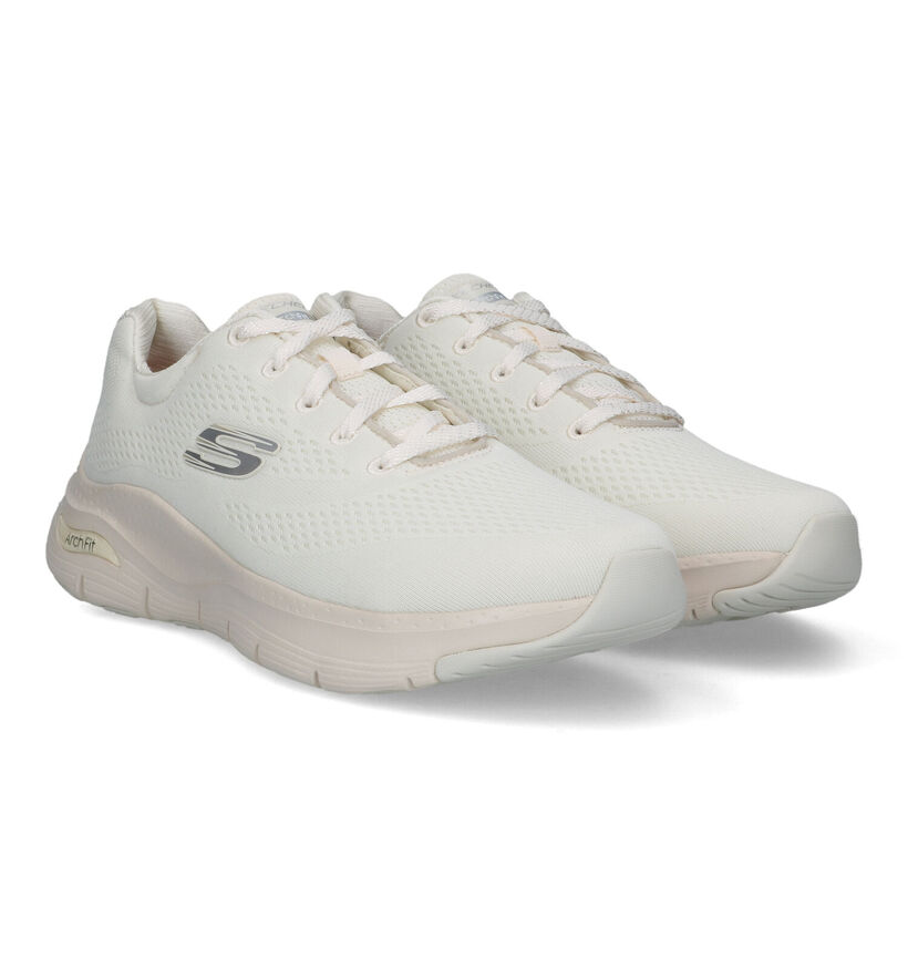 Skechers Arch Fit Ecru Sneakers voor dames (319357) - geschikt voor steunzolen