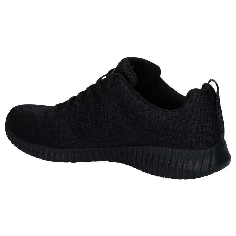 Skechers Elite Flex Baskets en Noir en textile (287005)